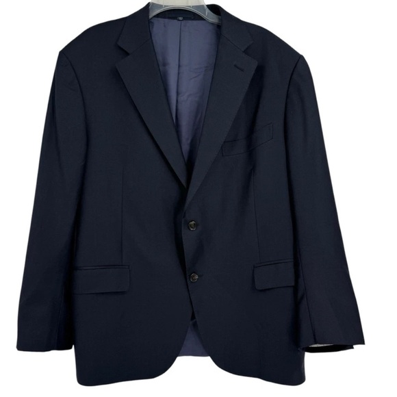 Suitsupply Wool Vitale Barberis Canonico Napoli Blazer Size 48S Blue 2-Button - Picture 1 of 6